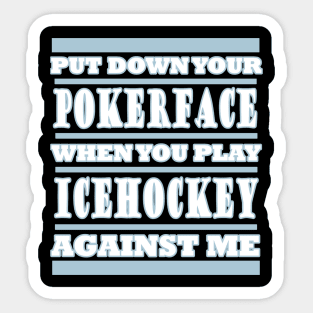 Ice Hockey Body Check Puck Boys Men Gift Sticker